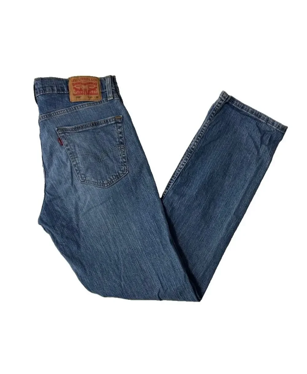 Levi’s 559 Jeans Men’s 33x34 Blue Relaxed Straight Fit Medium Wash Cowboy